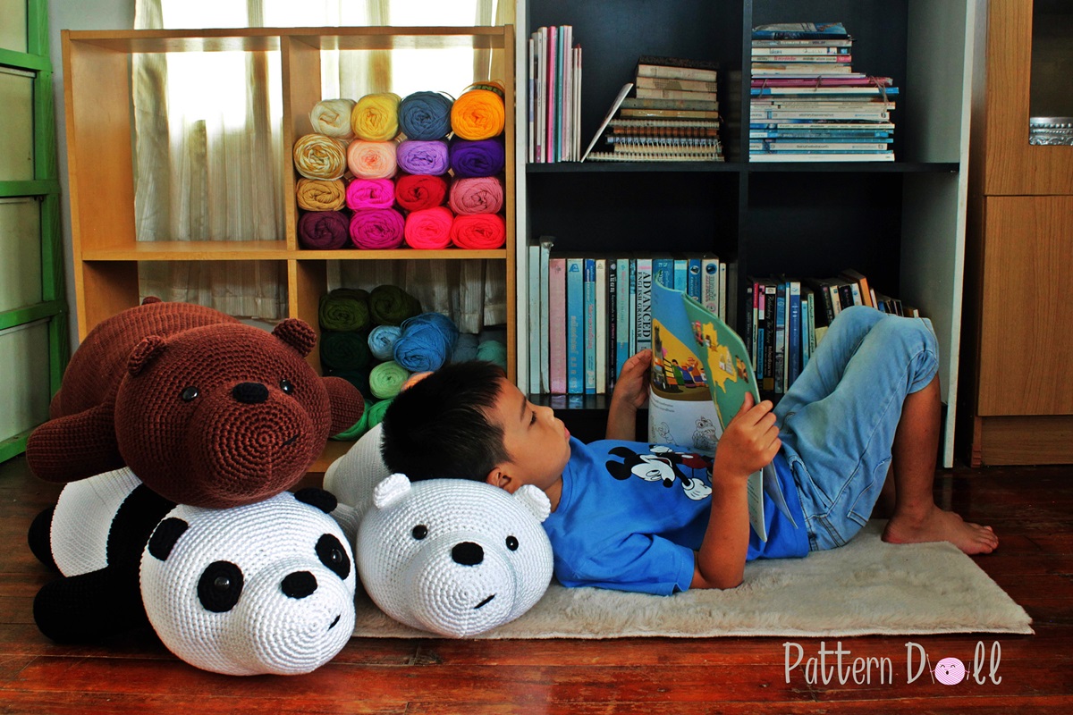 หนังสืองานฝีมือตุ๊กตาถักโครเชต์ชุด We Love Bears