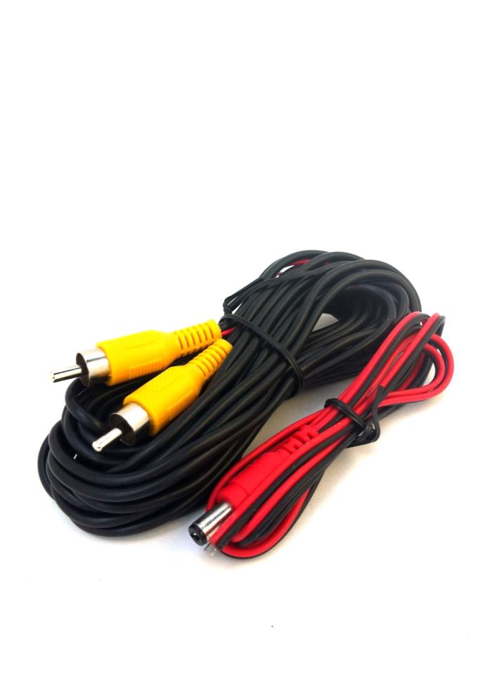 สายสัญญาณภาพ+power กล้องหน้า กล้องถอยหลัง กล้องติดรถยนต์ ( parking camera cable+power )