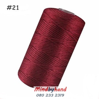 เชือกร่ม ขนาด 1.5 มิล สี 21 Red Wine