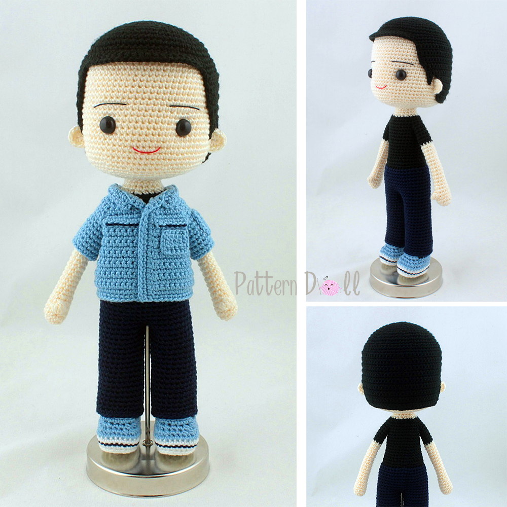 หนังสืองานฝีมือตุ๊กตาถักโครเชต์ชุดอาชีพ เซตที่ 2