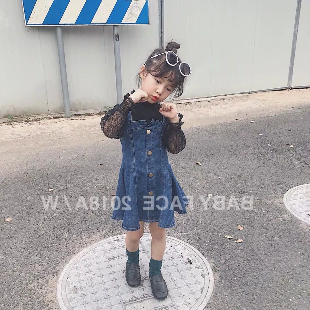 yw242 เดรสยีนส์ size 7-15 5 ชุดต่อแพ็ค ไม่รวมเสื้อ
