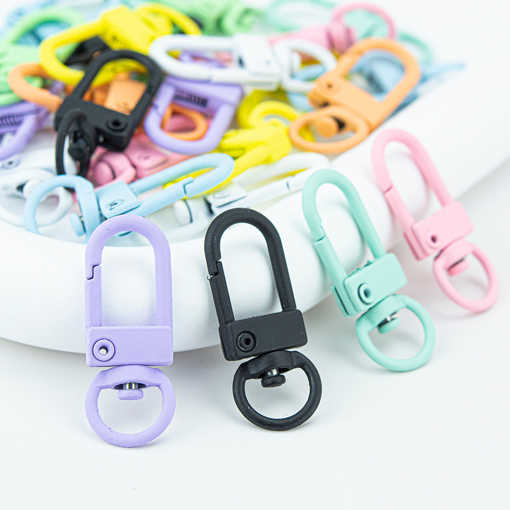 [ส่งจากไทย] MT61 ตะขอตัวยู โทนสีด้าน ตะขอก้ามปู ตะขอตัวยูเคลือบสี ตะขอพวงกุญแจ Lobster Clasp DIY Craft╭♥