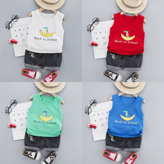 ha1426 เสื้อ+กางเกง size 80-110 จำนวน 4 ตัวต่อแพ็ค