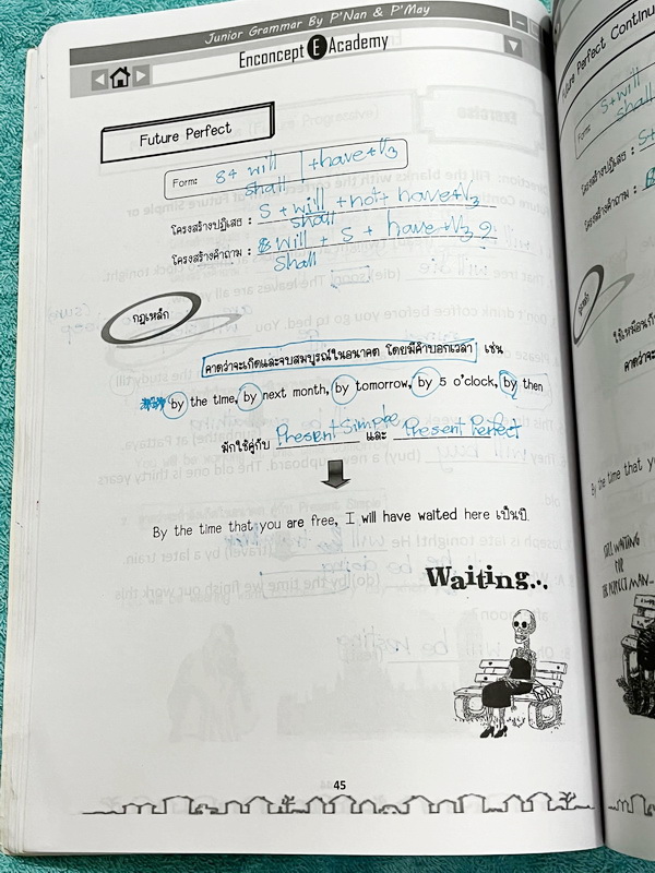 ►Enconcept◄ หนังสือเรียนพิเศษครูพี่แนน Enconcept วิชาภาษาอังกฤษ ม.ต้น Junior Grammar Book and Exercises สรุปแกรมม่าภาษาอังกฤษระดับชั้น ม.ต้น จดครบเกือบทั้งเล่ม จดละเอียด มีกฎเหล็ก + เทคนิคลัดการจำแกรมม่าหลายข้อ หนังสือเล่มหนาใหญ่