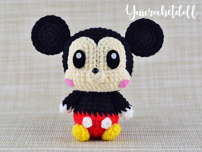 ตุ๊กตาถักโครเชต์ มิกกี้เม้าส์ Mickey Mouse