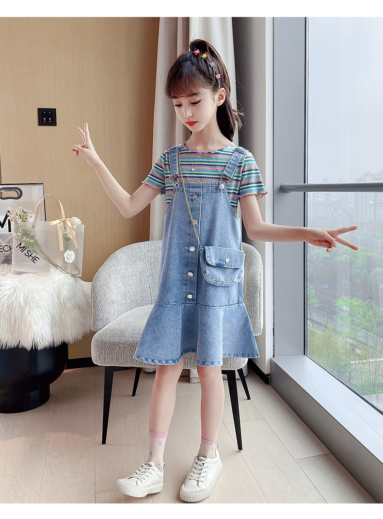 dr5301 เสื้อ+เดรส+กระเป๋า เด็กโต 3 ตัวต่อแพ็ค 110-160 (เลือกไซส์ได้ให้ครบแพ็ค)