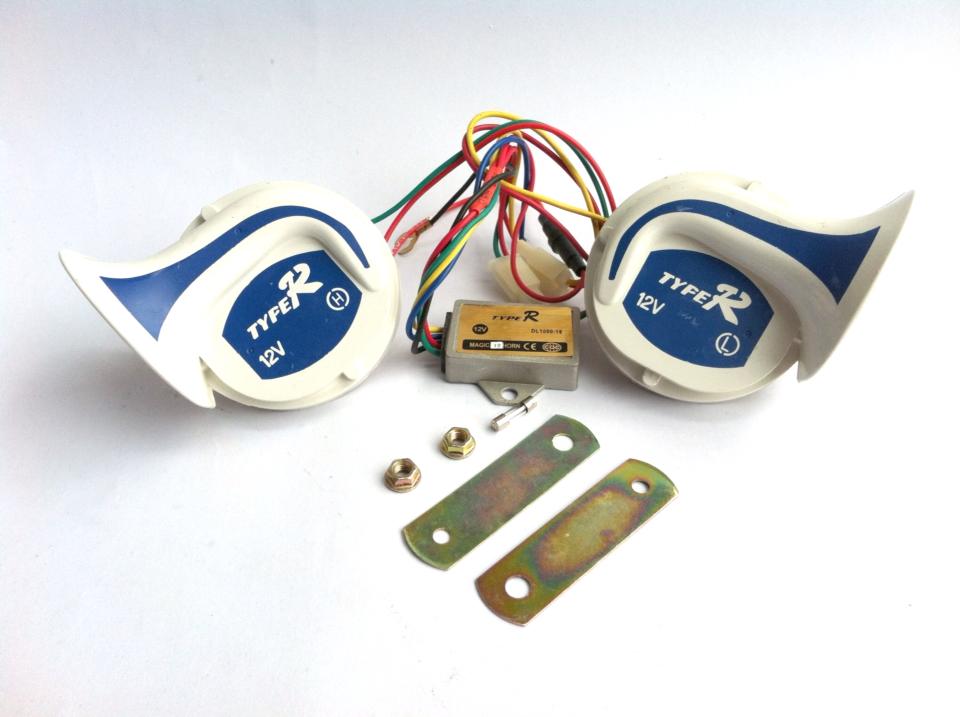 แตรหอยโข่ง 12 เสียง 12v ( Motorcycle 12v snail horn alarm siren )