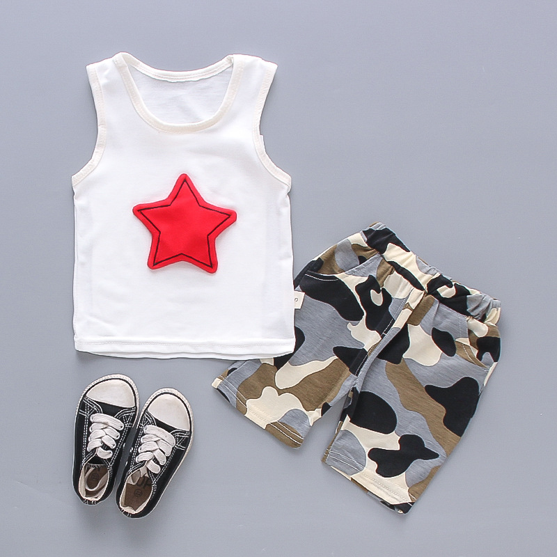 ha1604 เสื้อกล้าม+กางเกง size 80-110 จำนวน 4 ตัวต่อแพ็ค