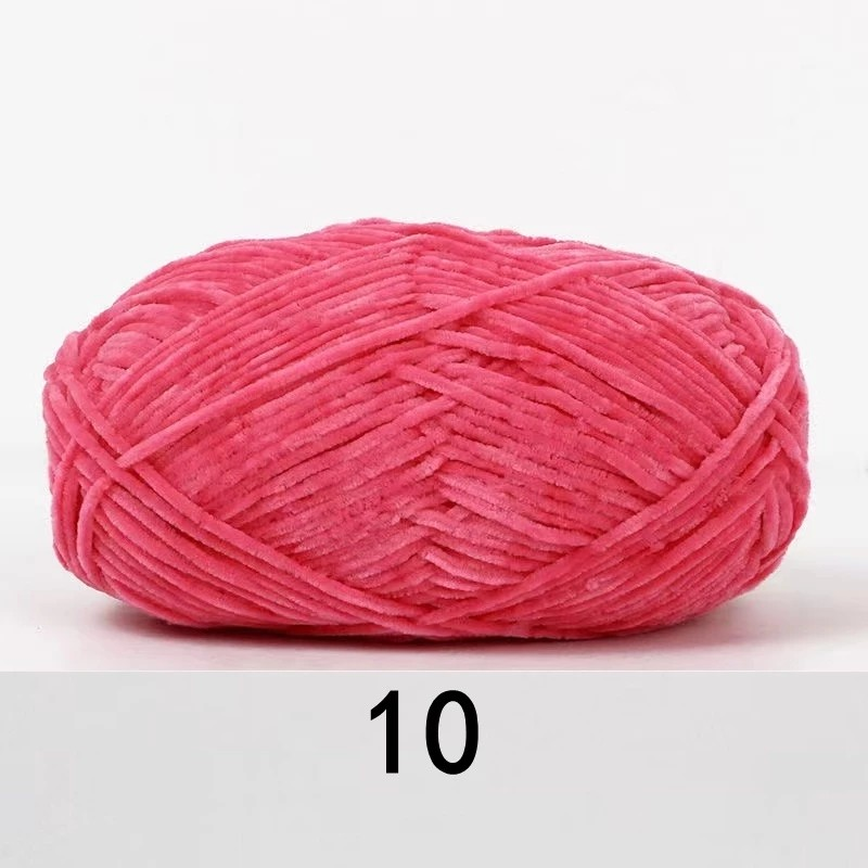 ไหมพรมกำมะหยี่เส้นเล็ก สี 10