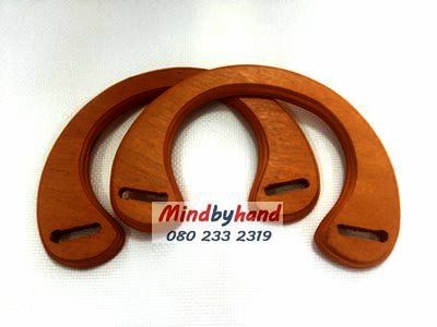 หูกระเป๋าไม้