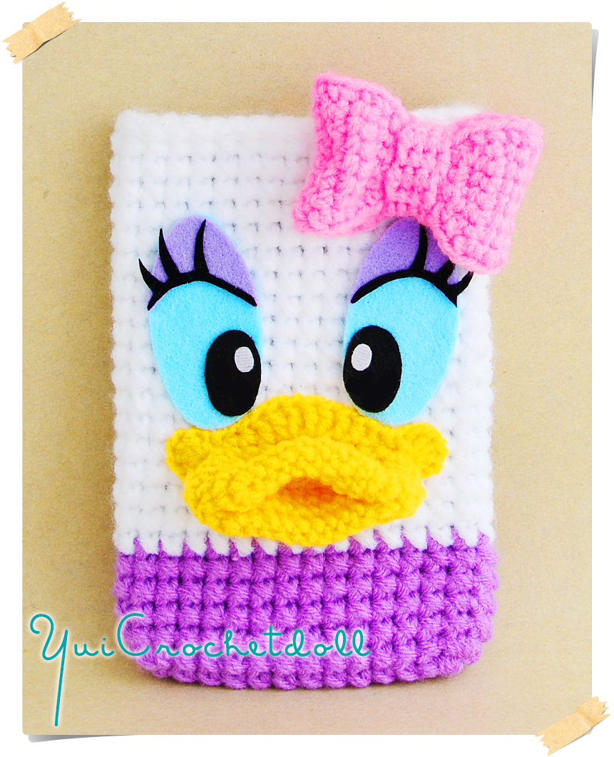 ซองใส่โทรศัพท์มือถือไหมพรม เดซี่ ดั๊ก “DAISY DUCK”