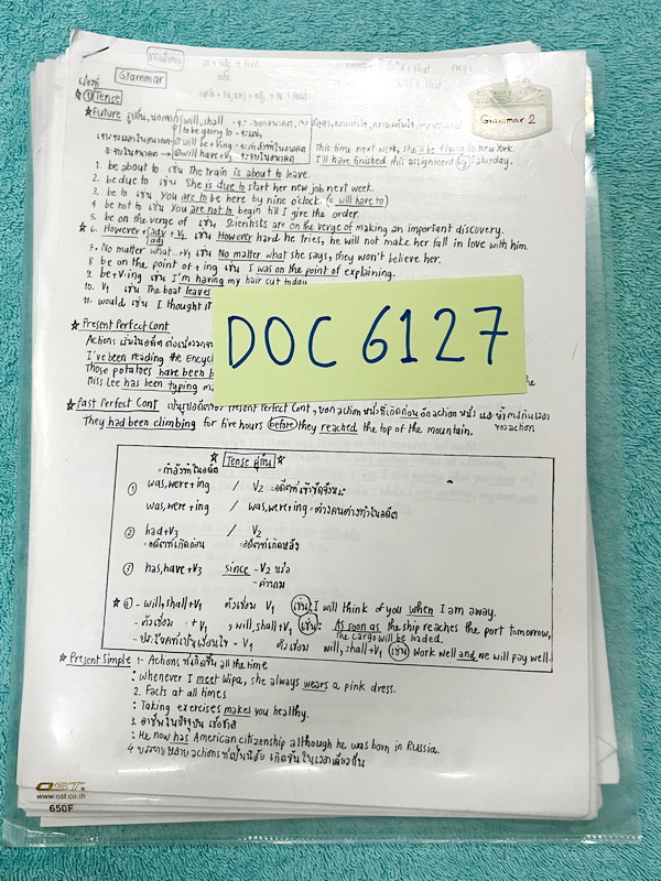 ►ชีทครูถ้วย◄ DOC 6127 ชีทวิชาภาษาอังกฤษครูถ้วย ม.ต้น – เข้าเตรียมอุดม เป็นชีทฉบับจริงที่แจกในคอร์สเรียน ไม่ใช่ชีทซีร็อก เป็นชีทกระจายๆกองใหญ่รวมทั้งหมดมากกกว่า 120 ชุด มีทั้งแบบหนาบางคละกันไป ความหนาทั้งหมดเทียบเท่าหนังสือทั่วไป 7-8 เล่ม ชีททั้งหมดจัดเก็บ