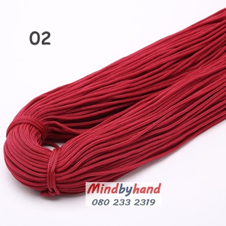 เชือกร่ม ขนาด 3 มิล รหัสสี 02 Wine red