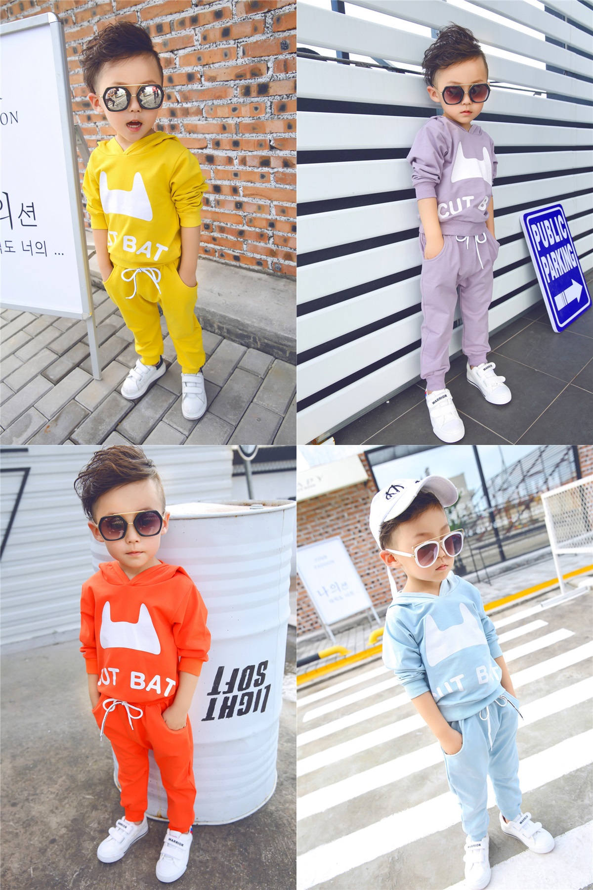 ha190 เสื้อ+กางเกง size 80-110 4 ตัวต่อแพ็ค