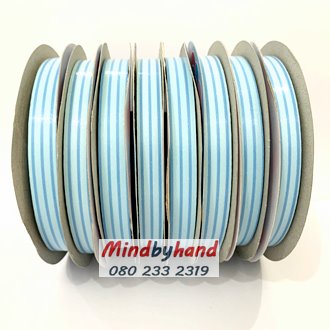 ริบบิ้นพับเหรียญโปรยทาน ลายเส้น