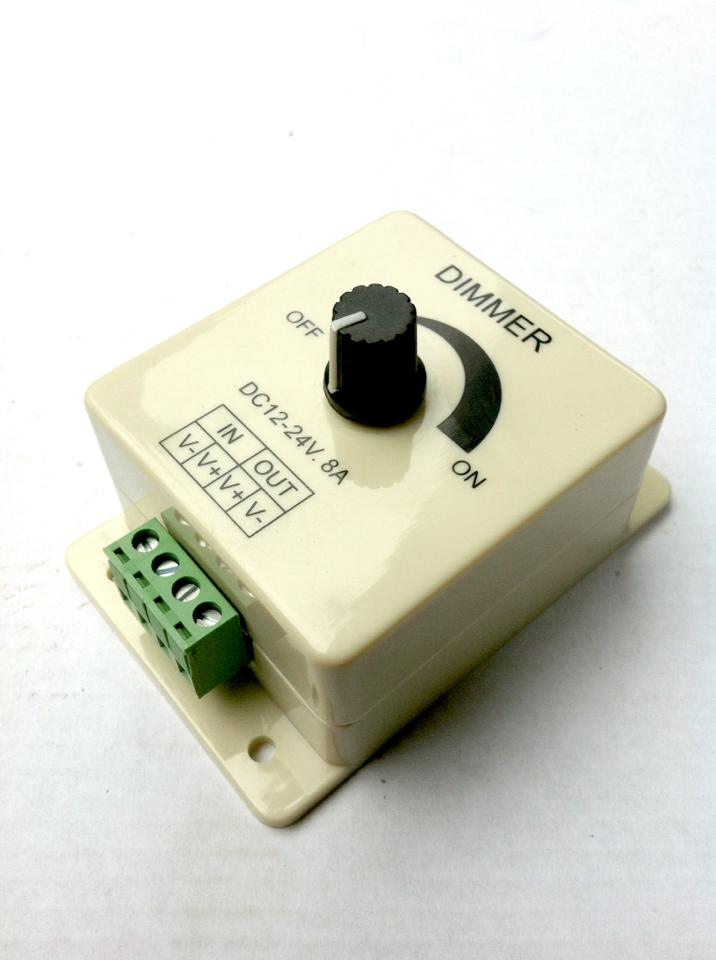 ตัวหรี่ไฟ dimmer dc 12-24V 8A