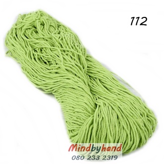 เชือกฟอก แบบไจ 112 สีเขียวตอง