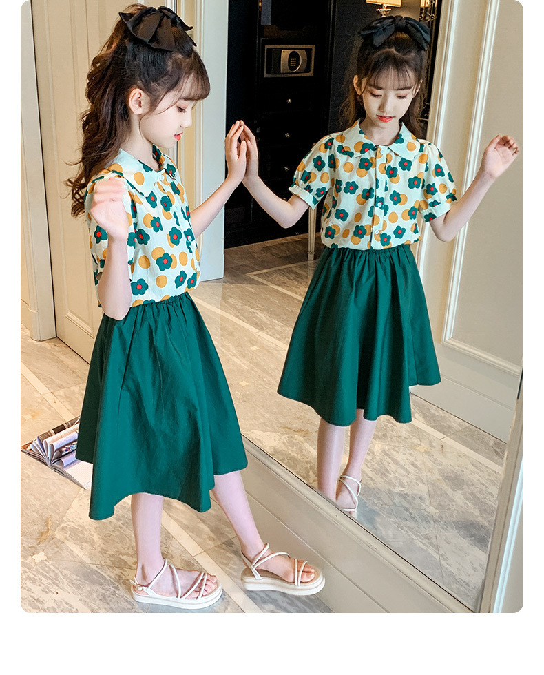 dr5154 เสื้อ+กระโปรง เด็กโต 3 ตัวต่อแพ็ค 110-170 (เลือกไซส์ได้ให้ครบแพ็ค)