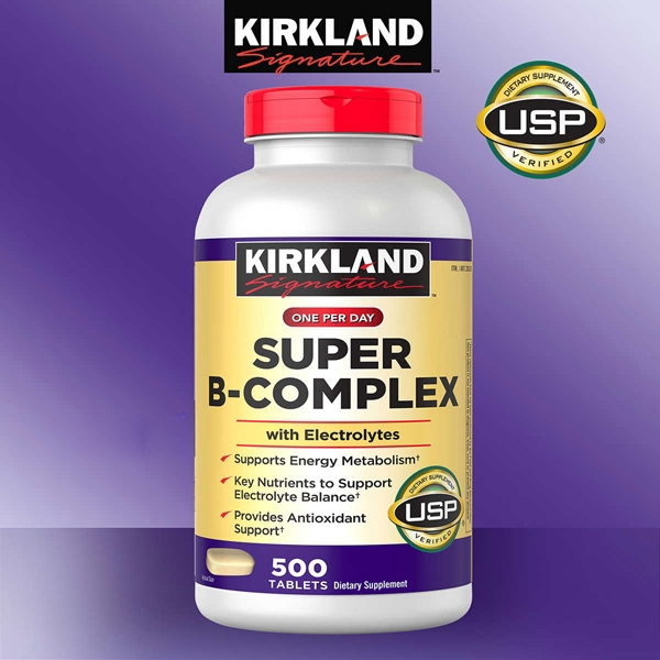 พร้อมส่ง วิตามินบีรวม Kirkland Signature Super B-Complex 500เม็ด