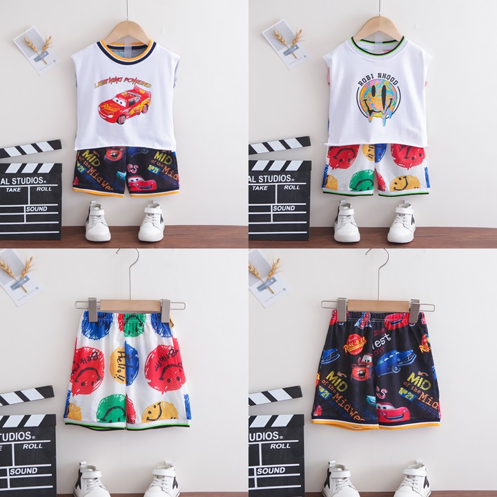 ha1707 เสื้อกล้าม+กางเกง size 80-120 จำนวน 5 ตัวต่อแพ็ค