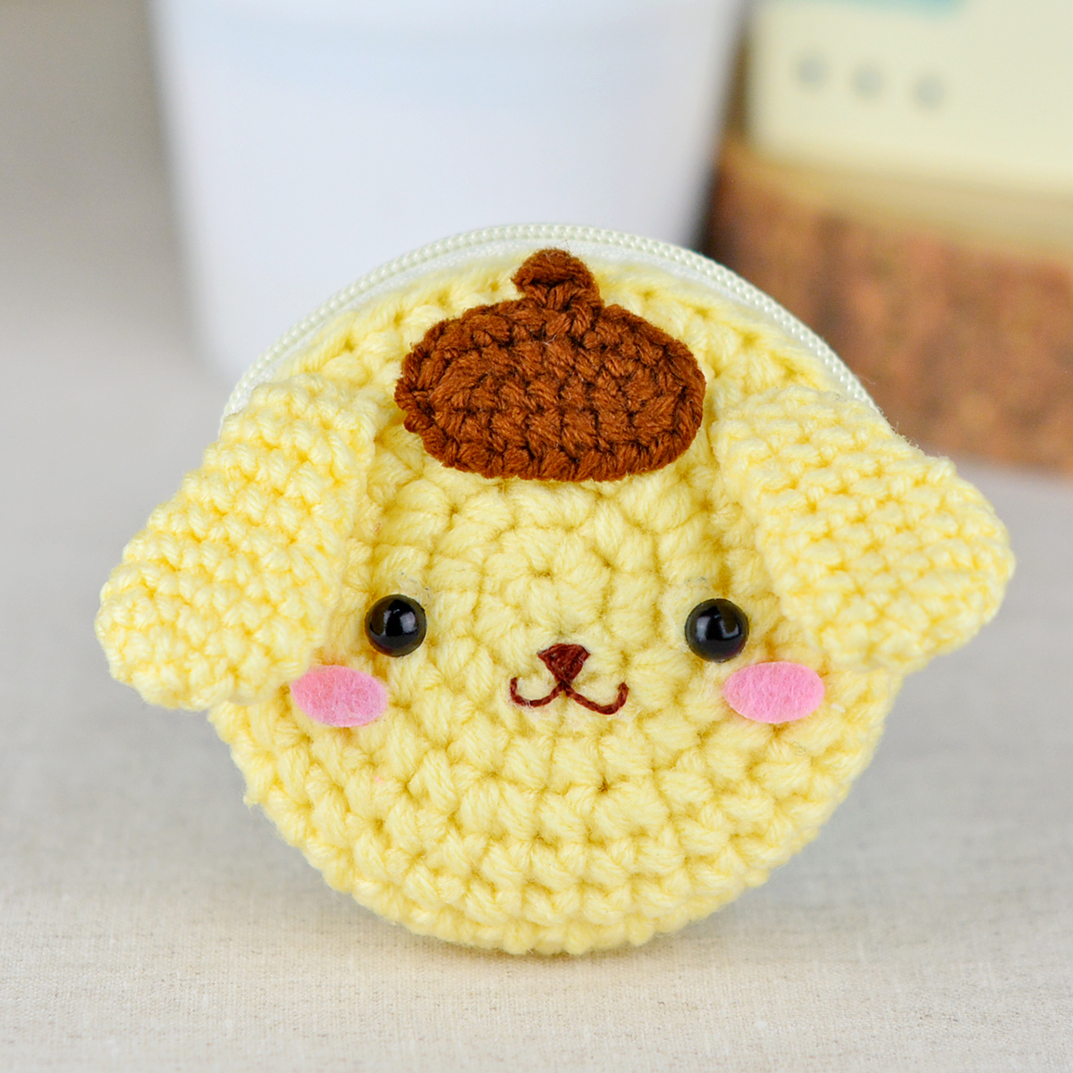 แพทเทิร์นกระเป๋าใส่เหรียญ ทรงกลม