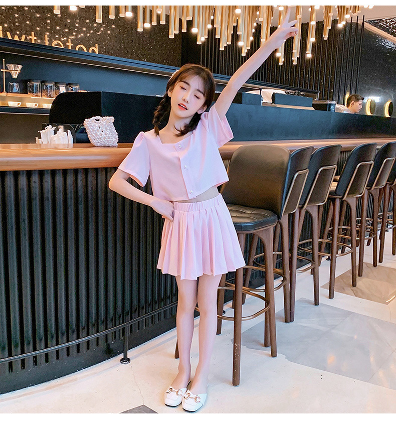 dr5440 เสื้อ+กระโปรง เด็กโต 3 ตัวต่อแพ็ค 110-170 (เลือกไซส์ได้ให้ครบแพ็ค)