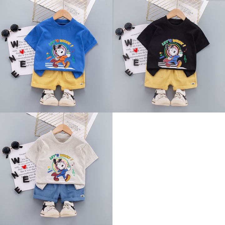 ha1497 เสื้อ+กางเกง size 80-120 จำนวน 5 ตัวต่อแพ็ค