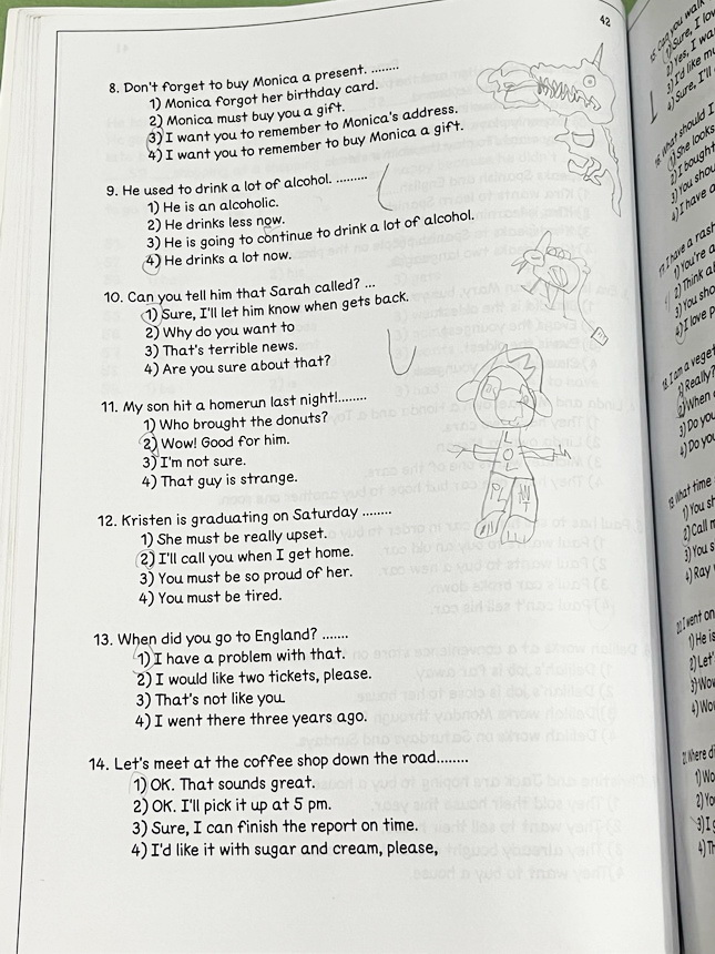 ►อังกฤษสอบเข้าม.1◄ หนังสือกวดวิชา Vision Center อังกฤษ ตะลุยโจทย์สอบเข้าม.1ประเภททั่วไป มีโจทย์ทั้งหมด 11 ชุด + Hello Test อีก 2 ชุด รวมทั้งหมด 13 ชุด จดบางหน้า และไม่มีเฉลย