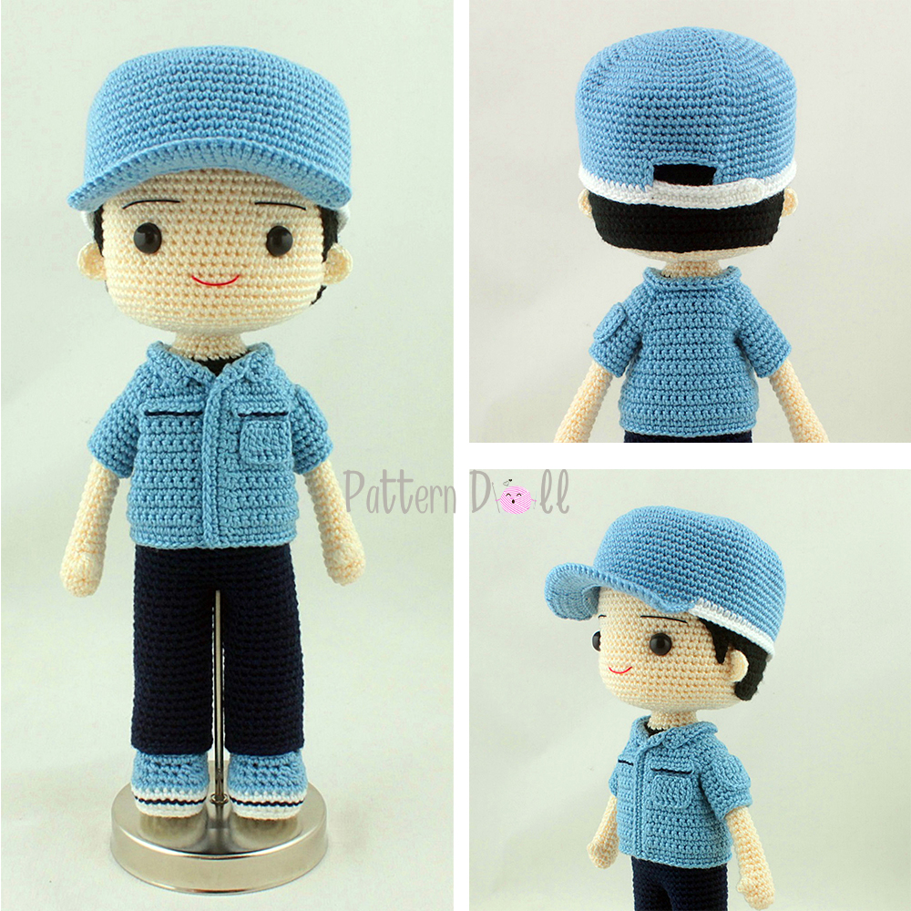 หนังสืองานฝีมือตุ๊กตาถักโครเชต์ชุดอาชีพ เซตที่ 2