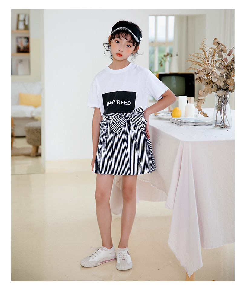 mu644 เสื้อ+กระโปรง 3 ตัวต่อแพ็ค เด็กโต size 110-160 (เลือกให้ครบแพ็ค)
