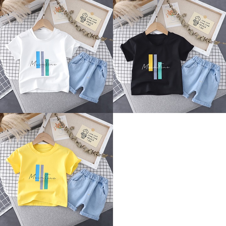 ha1354 เสื้อ+กางเกง size 80-120 จำนวน 5 ตัวต่อแพ็ค
