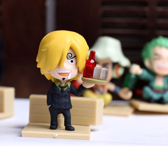 โมเดลวันพีช 9 ตัว ชุดเลี้ยงฉลอง