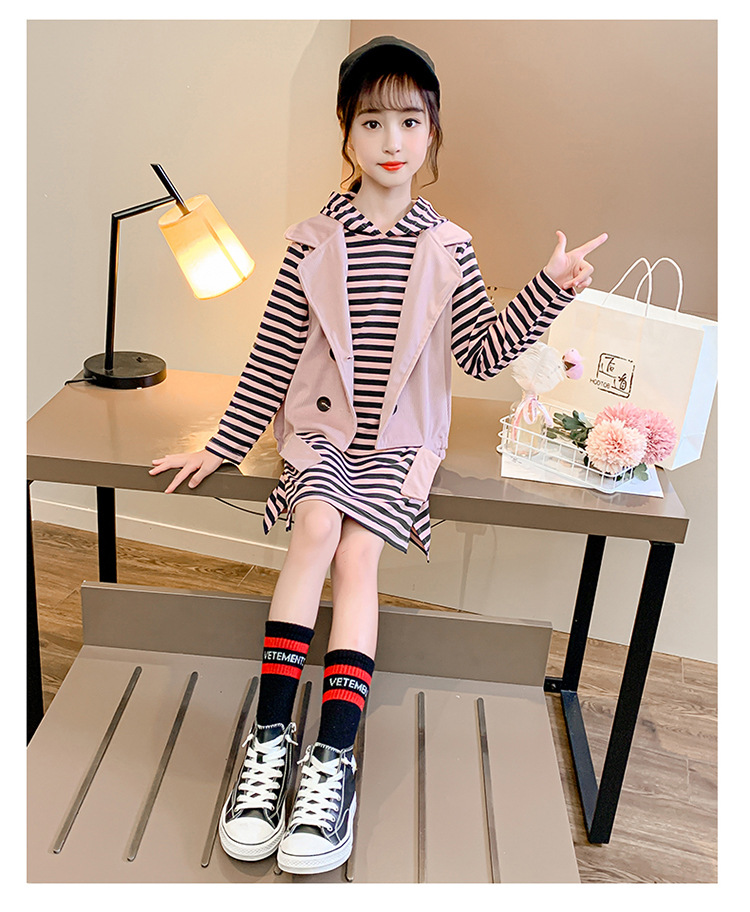 pa508 เดรส+เสื้อกั๊ก 110-160 จำนวน3 ตัวต่อแพ็ค (เลือกไซส์ได้ให้ครบแพ็ค)