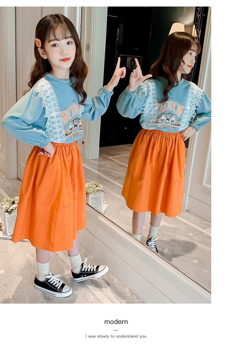 pa544 เสื้อแขนยาว+กระโปรง 120-170 จำนวน3 ตัวต่อแพ็ค (เลือกไซส์ได้ให้ครบแพ็ค)