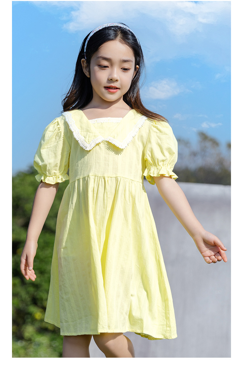 dm195 เดรส เด็กโต 3 ตัวต่อแพ็ค 110-160 (เลือกไซส์ให้ครบแพ็ค)