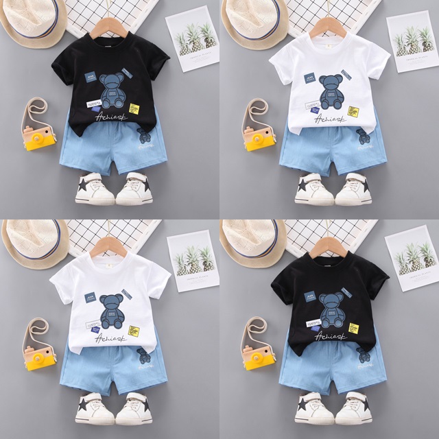 ha1598 เสื้อ+กางเกง size 80-110 จำนวน 4 ตัวต่อแพ็ค
