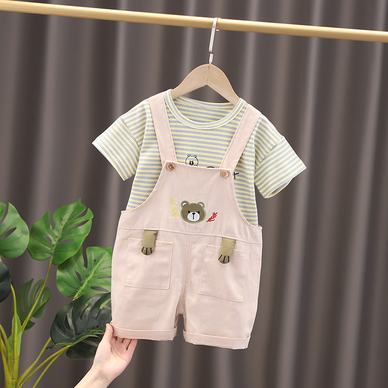 ha1532 เสื้อ+กางเกงเอี๊ยม size 80-120 จำนวน 5 ตัวต่อแพ็ค