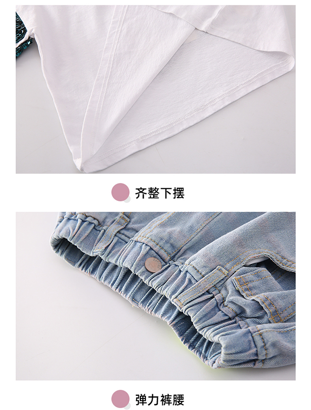 dr4789 เสื้อ+กางเกงยีนส์ เด็กโต 3 ตัวต่อแพ็ค 110-170 (เลือกไซส์ได้ให้ครบแพ็ค)