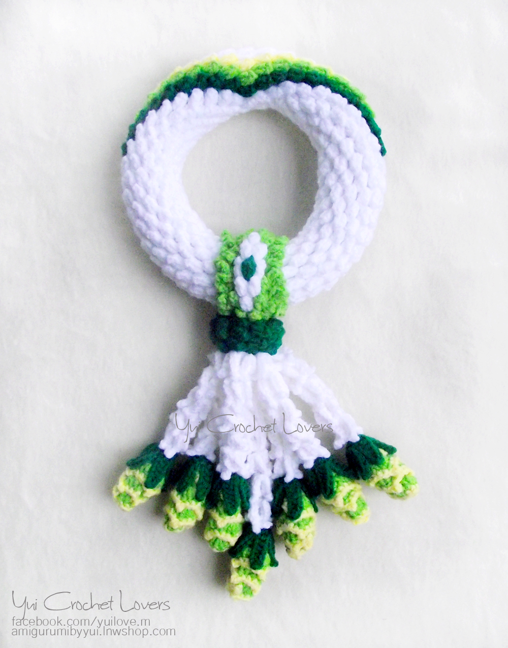 พวงมาลัยไหมพรมแบบมีลาย 2 Size L