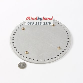 แผ่นหนังรองก้นกระเป๋าสำเร็จรูป ขนาด 19 cm. ทรงกลม