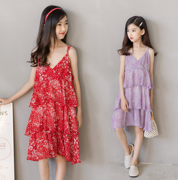 dr4920 เดรส เด็กโต 3 ตัวต่อแพ็ค 110-170 (เลือกไซส์ได้ให้ครบแพ็ค)