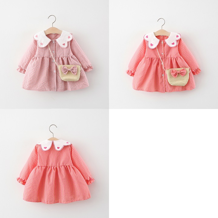 my2903 เดรส+กระเป๋า size 80-110 จำนวน 4ตัว ต่อแพ็ค