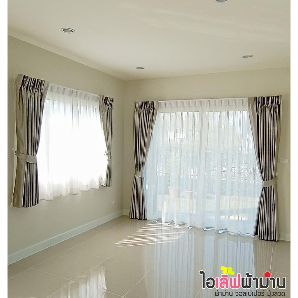 [H443] Centro รังสิต คลอง4 ม่านจีบ ม่านพับ ม่านโปร่ง