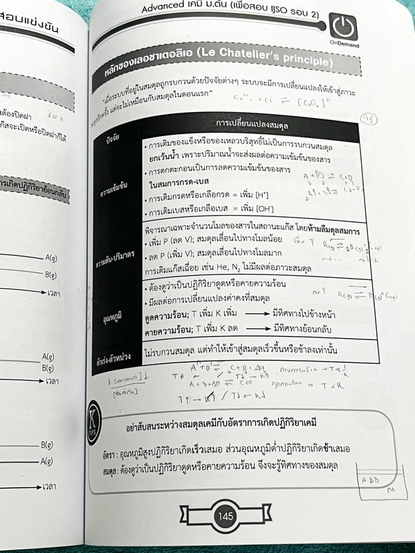 ►สอบ IJSO รอบ 2◄ หนังสือกวดวิชาพี่ก๊อฟ ออนดีมานด์ Ondemand Advanced เคมี ม.ต้น เพื่อสอบ IJSO รอบ 2 มีสรุปสูตรและเนื้อหากระชับ มีตัวอย่างข้อสอบ IJSO รอบ 2 เน้นฝึกทำโจทย์ระดับยากทั้งเล่ม เหมาะสำหรับเด็กทีมีพื้นฐานดีพอสมควร ในหนังสือจดครบเกือบทั้งเล่ม จดละเอ