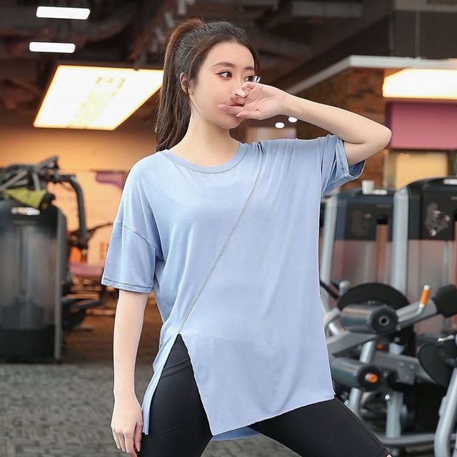 เสื้อยืดออกกำลังกายผู้หญิง (L,XL,2XL,3XL,4XL) S1-114