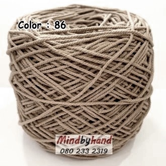 เชือกฟอก เกรด A สี 86 น้้ำตาลโอวัลติล