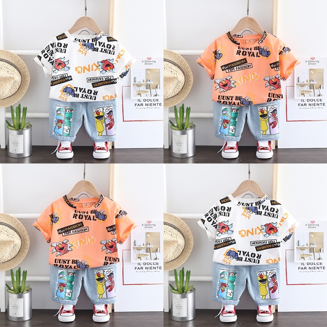 ha1392 เสื้อ+กางเกง size 80-110 จำนวน 4 ตัวต่อแพ็ค