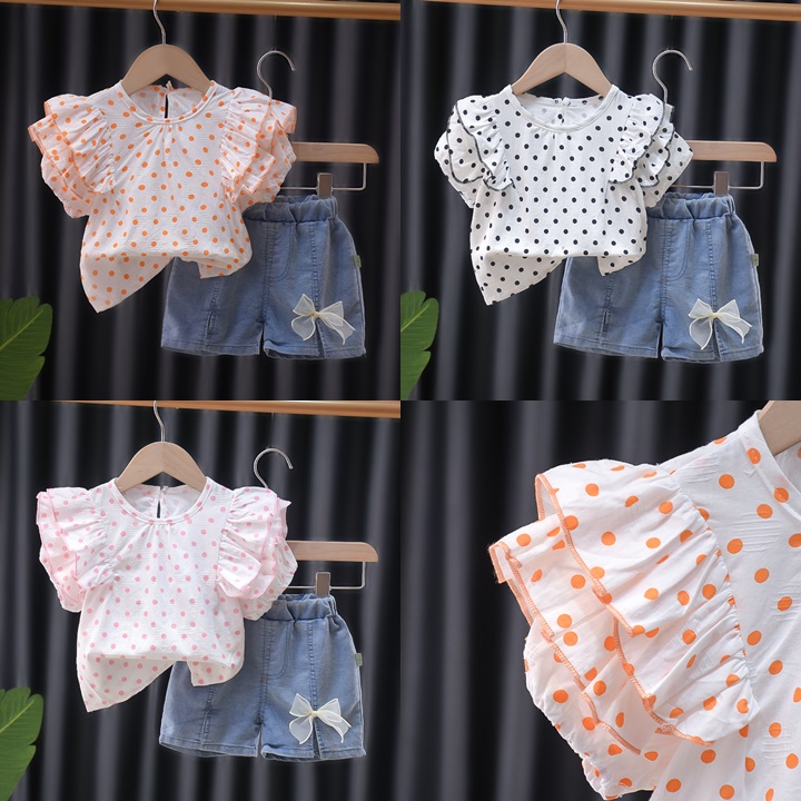 ha1689 เสื้อ+กางเกง size 80-110 จำนวน 4 ตัวต่อแพ็ค