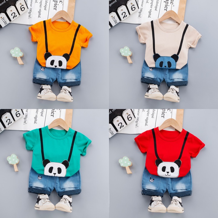 ha1465 เสื้อ+กางเกง size 80-110 จำนวน 4 ตัวต่อแพ็ค