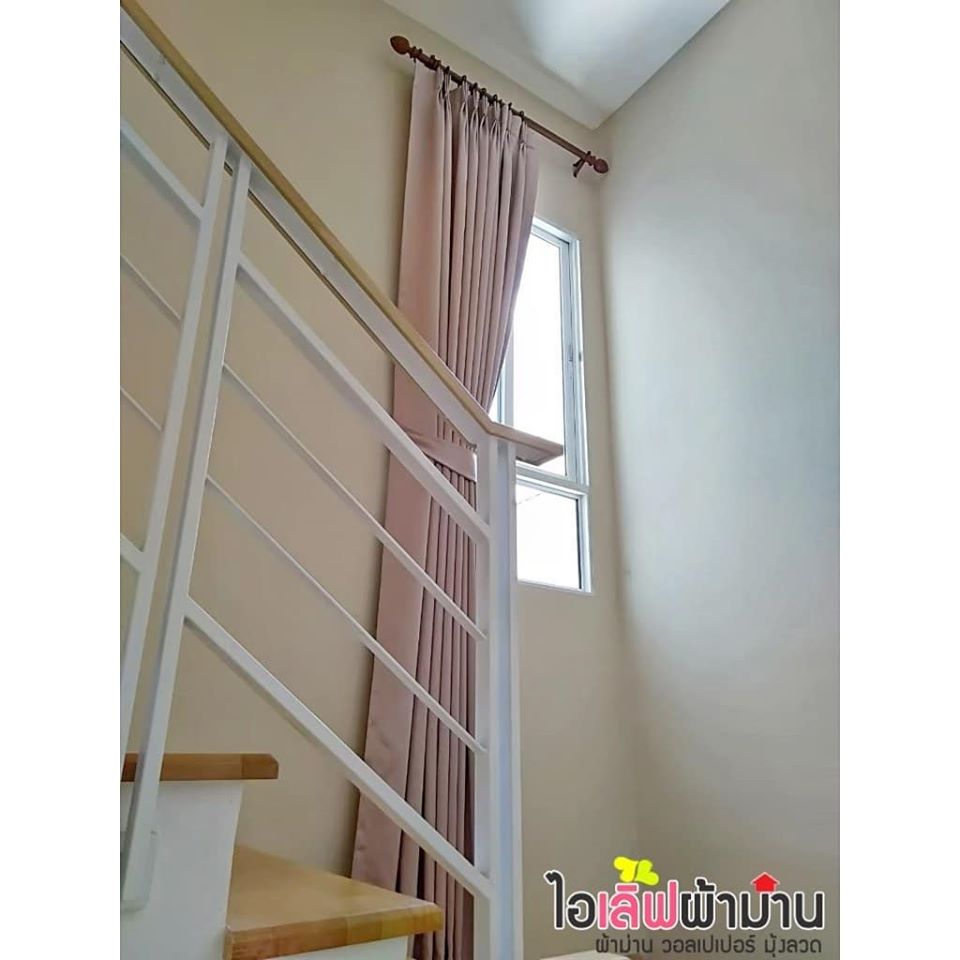 [H449] บ้านกลางเมือง Swiss Town เกษตร-นวมินทร์ ทาวน์โฮม 3 ชั้น ผ้าม่าน แบบม่านจีบรางโชว์ และม่านพับ